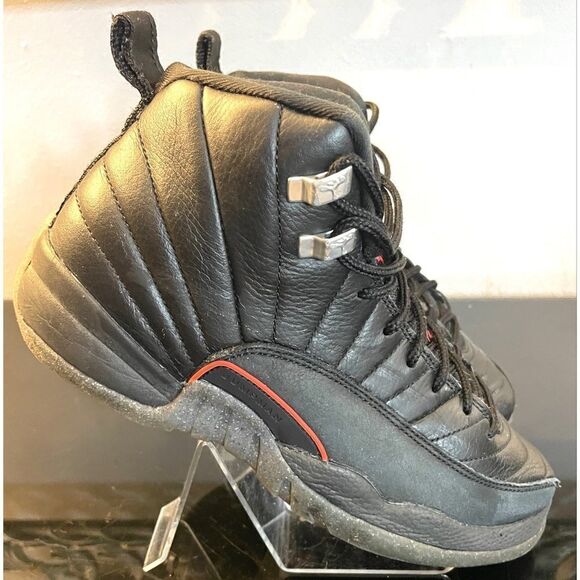 Nike Air Jordan 12 Retro Utility Shoes Boys 6.5Y Black Lace Up Sneakers Womens 8 - Picture 8 of 13